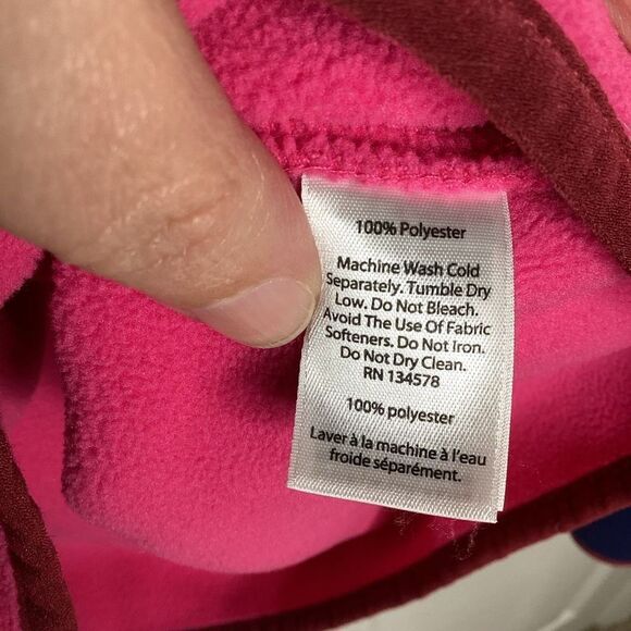 Ladies Vineyard Vines 1/4 Snap Fleece‎ Shep XXS Pink Maroon Navy - Picture 5 of 9